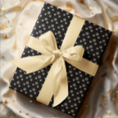 Grijze sneeuwvlokken Verpakkingspapier Cadeaupapier