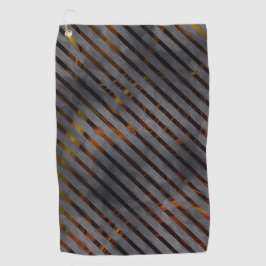 Grijze snijstrepen of koolstof linten? Goud rood Golfhanddoek