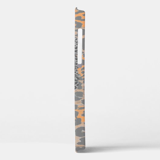 Grijze snor en luipaard afdrukken Case-Mate iPhone case (Achterkant / Links)