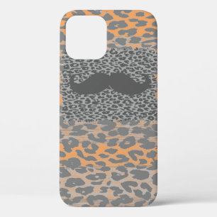 Grijze snor en luipaard afdrukken Case-Mate iPhone case