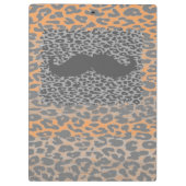 Grijze snor en luipaard afdrukken klembord (Achterkant)