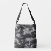 Grijze Sparkle Camo Blend Crossbody Bag Crossbody Tas (Achterkant)