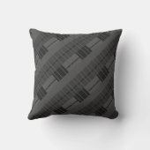 Grijze speldenmonogrammen kussen (Achterkant)