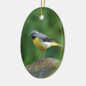 Grijze staart - vogel keramisch ornament (Links)