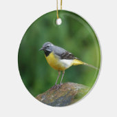 Grijze staart - vogel keramisch ornament (Links)