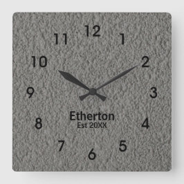 Grijze staartroep Acrylwandklok Vierkante Klok