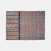 Grijze stalen omheining fleece deken (Voorkant (Horizontaal))
