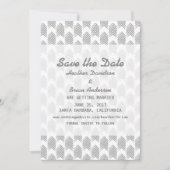 Grijze stamrijen Opslaan Datum Uitnodigen Kaart (Voorkant)