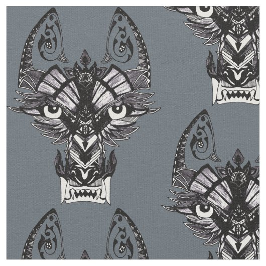Grijze stamwolf stof (Close Up)