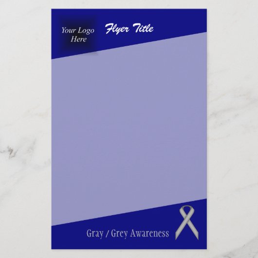 Grijze standaardlint door Kenneth Yoncich Flyer (Voorkant)