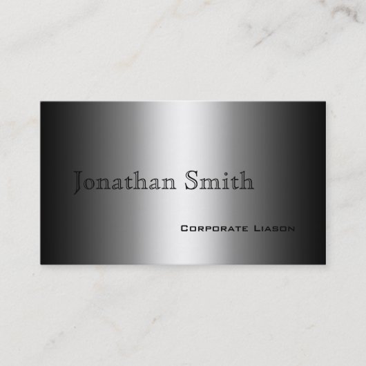 Grijze standaardVisitekaartjes Visitekaartje (Voorkant)