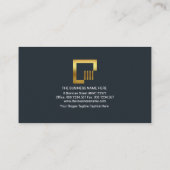 Grijze stang bouwtechniek visitekaartje (Achterkant)