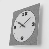 Grijze Steen Effect met Zwart> Plain Klokken (Hoek)