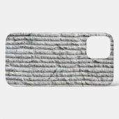 Grijze steenwandtextuur. Textuur van steenwand met Case-Mate iPhone Case (Achterkant (horizontaal))