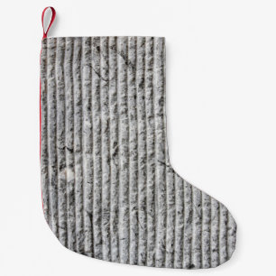 Grijze steenwandtextuur. Textuur van steenwand met Kleine Kerstsok