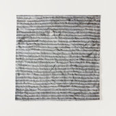 Grijze steenwandtextuur. Textuur van steenwand met Wandkleed (Voorkant (horizontaal))