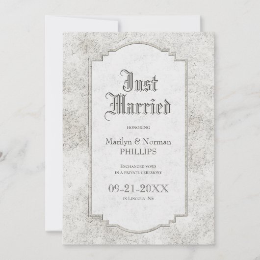 Grijze stembusaankondiging Aankondiging (Voorkant)