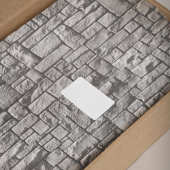 Grijze stenen bakstenen muur textuur tissuepapier