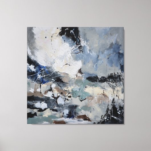 grijze stenen canvas afdruk (Voorkant)