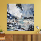 grijze stenen canvas afdruk (Insitu (Woonkamer))