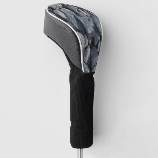 Grijze stenen golfheadcover (Schuin)