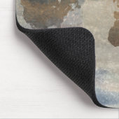 Grijze stenen kaart van de wereld muismat (Hoek)