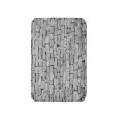 Grijze stenen muur, abstracte achtergrond. badmat (Voorkant Verticaal)