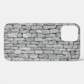 Grijze stenen muur, abstracte achtergrond. Case-Mate iPhone case (Achterkant (horizontaal))