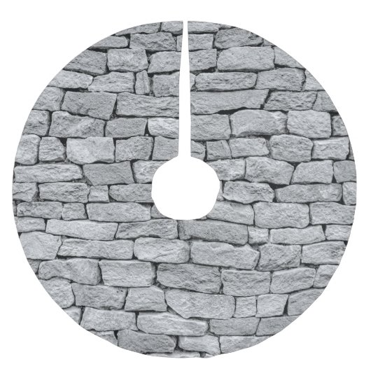 Grijze stenen muur, abstracte achtergrond. kerstboom rok (Voorkant)