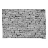 Grijze stenen muur, abstracte achtergrond. kussensloop (Voorkant)