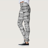 Grijze stenen muur, abstracte achtergrond. leggings (Links)
