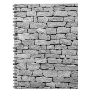 Grijze stenen muur, abstracte achtergrond. notitieboek