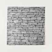 Grijze stenen muur als abstracte achtergrond. wandkleed (Voorkant)