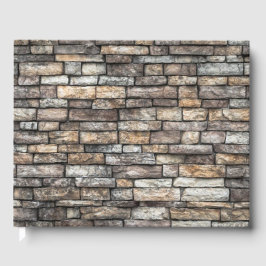 Grijze stenen muur gastenboek