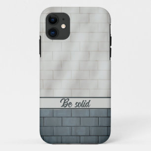 Grijze stenen muur IPhone Case