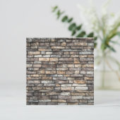 Grijze stenen muur kaart (Staand voorkant)