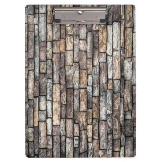 Grijze stenen muur klembord (Voorkant)