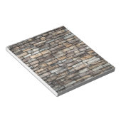 Grijze stenen muur notitieblok (Schuin)