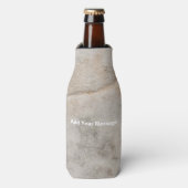 Grijze Stenen Textuur Fles Koeler (Fles Voorkant)