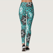 Grijze ster in aanraking met geslepen, glas of met leggings (Achterkant)