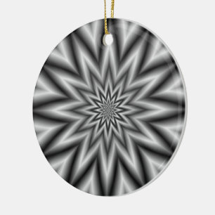 Grijze ster Ornament