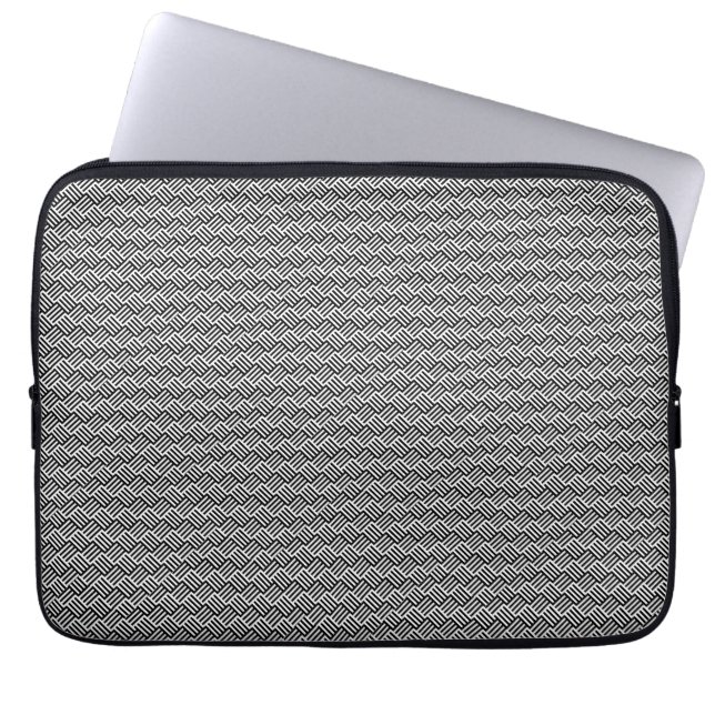 Grijze stijl laptop sleeve (Voorkant)