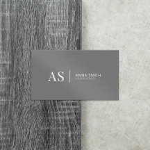 Grijze stijlvolle monogram Modern