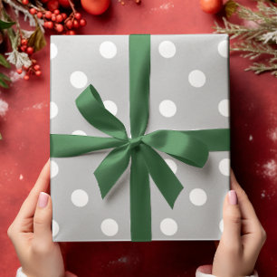 Grijze Stippen Cadeaupapier
