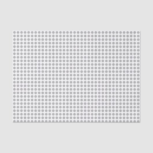 Grijze Stippen op wittepapier Tissuepapier (Voorkant)