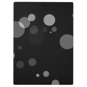 Grijze Stippen op zwarte achtergrond,Cat,Hallo pra Klembord (Achterkant)