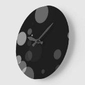 Grijze Stippen op zwarte achtergrond Grote Klok (Hoek)