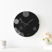 Grijze Stippen op zwarte achtergrond Grote Klok (Huis)