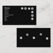 Grijze Stippen Visitekaartje (Voorkant / Achterkant)
