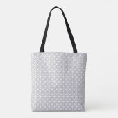 Grijze Stippenpatroon Tote Bag (Achterkant)